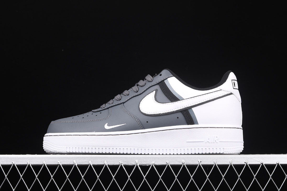 air force 1 grey black