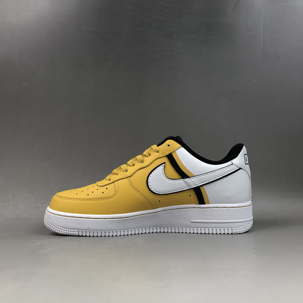 nike air force yellow white