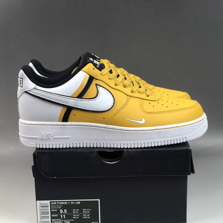 Nike Air Force 1 07 LV8 Yellow White For Sale â The Sole Line