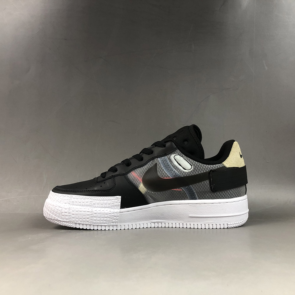 air force 1 low type white black