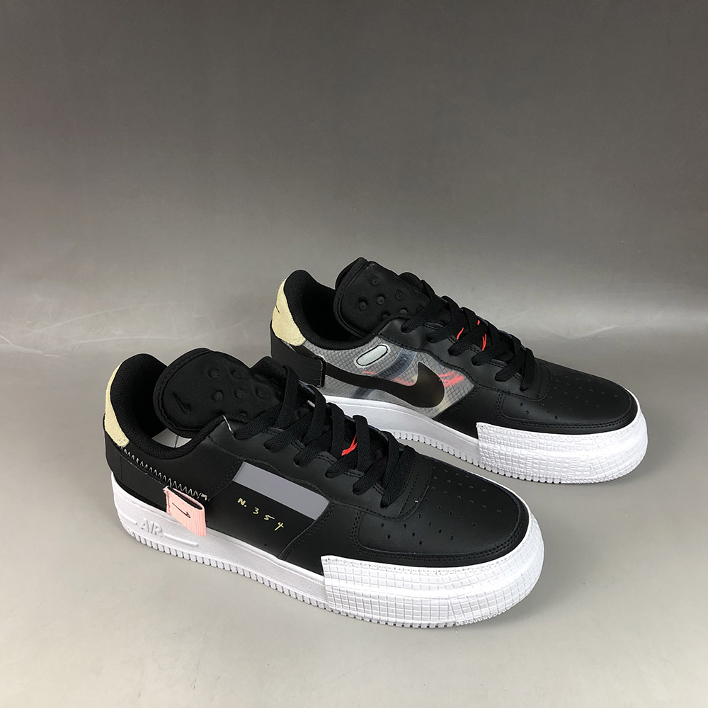 Nike Air Force 1 Low Type Black/Zinnia-Pink Tint For Sale – The Sole Line