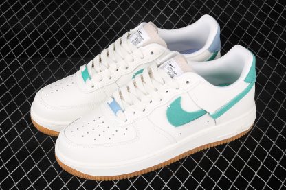 nike air force 1 vandalized sail green and blue