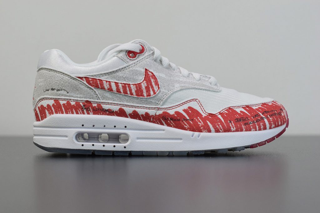 air max 1 sketch red