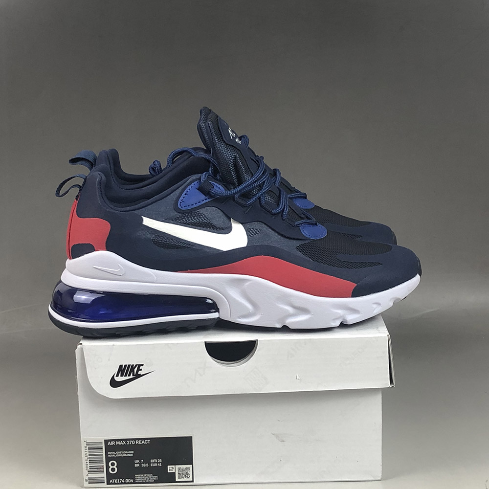 Nike Air Max 270 React Navy Blue/Red 