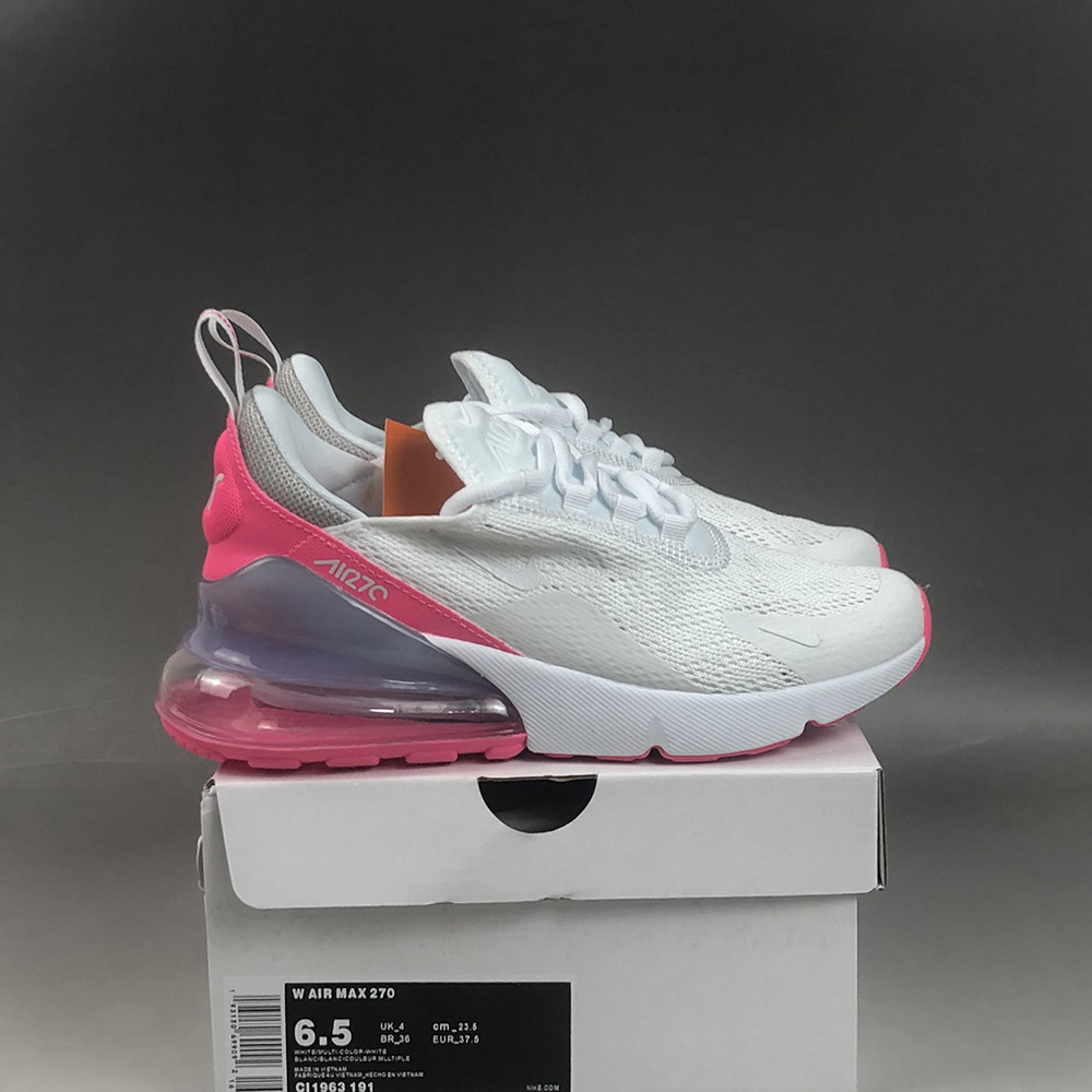 Nike Air Max 270 White Pink Grey For Sale The Sole Line