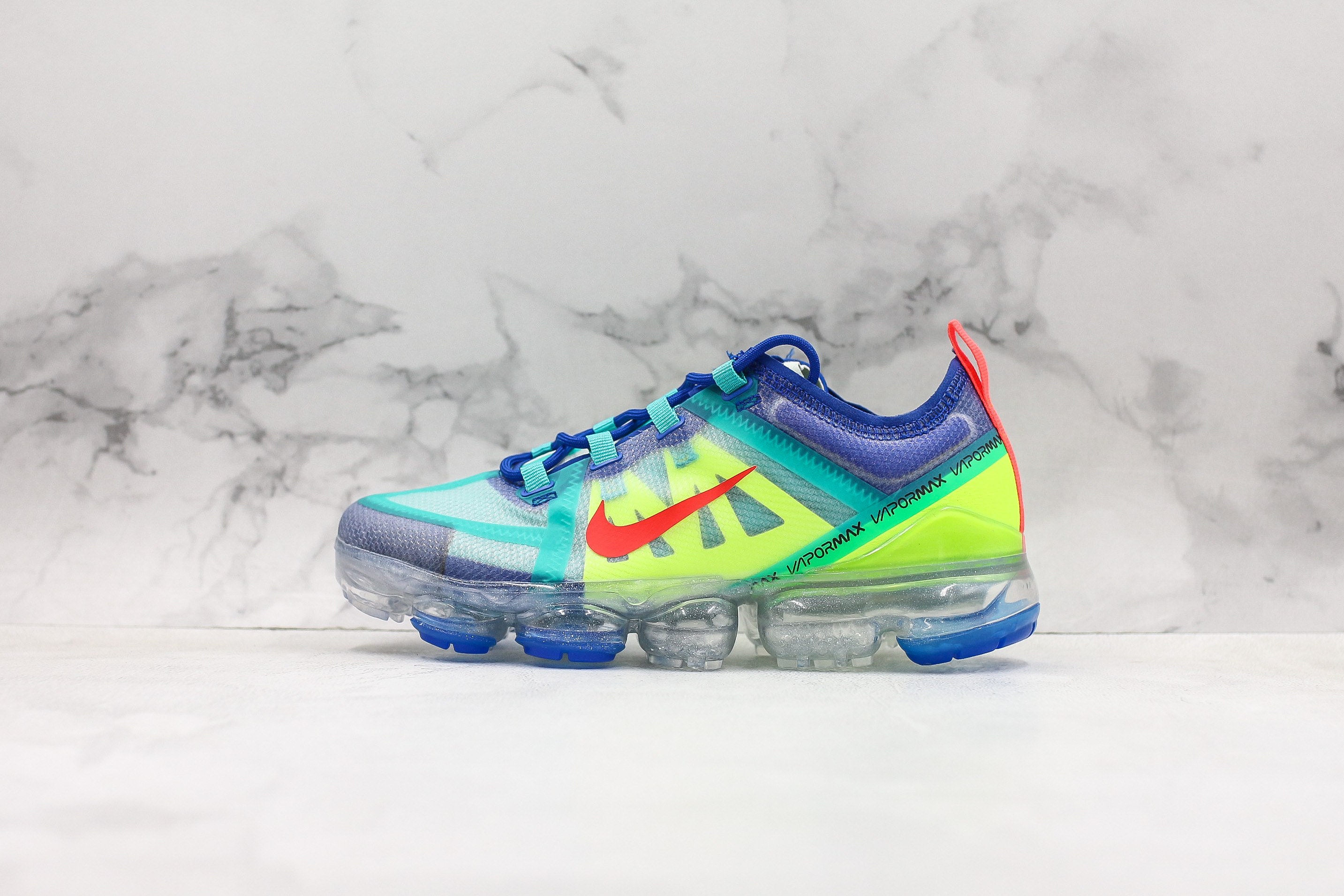 Nike Air VaporMax 2019 Blue Volt Red Running Shoes – The Sole Line