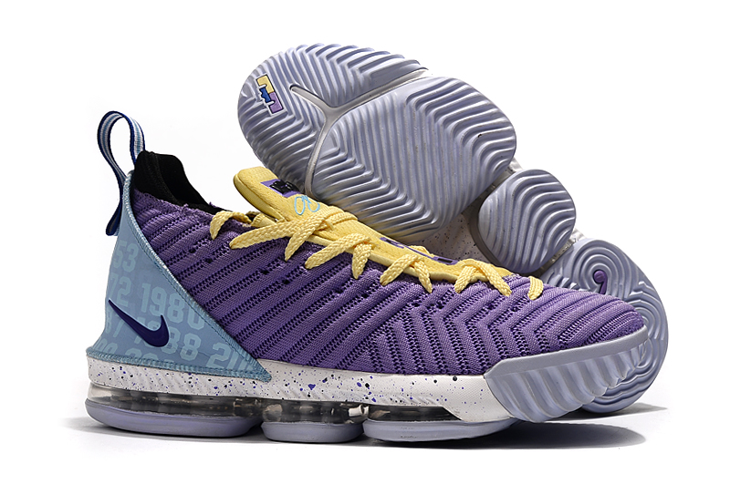 lebron 16 yellow and purple