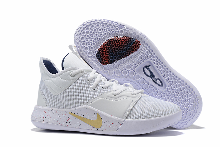 Nike PG 3 'USA' White/Metallic Gold 