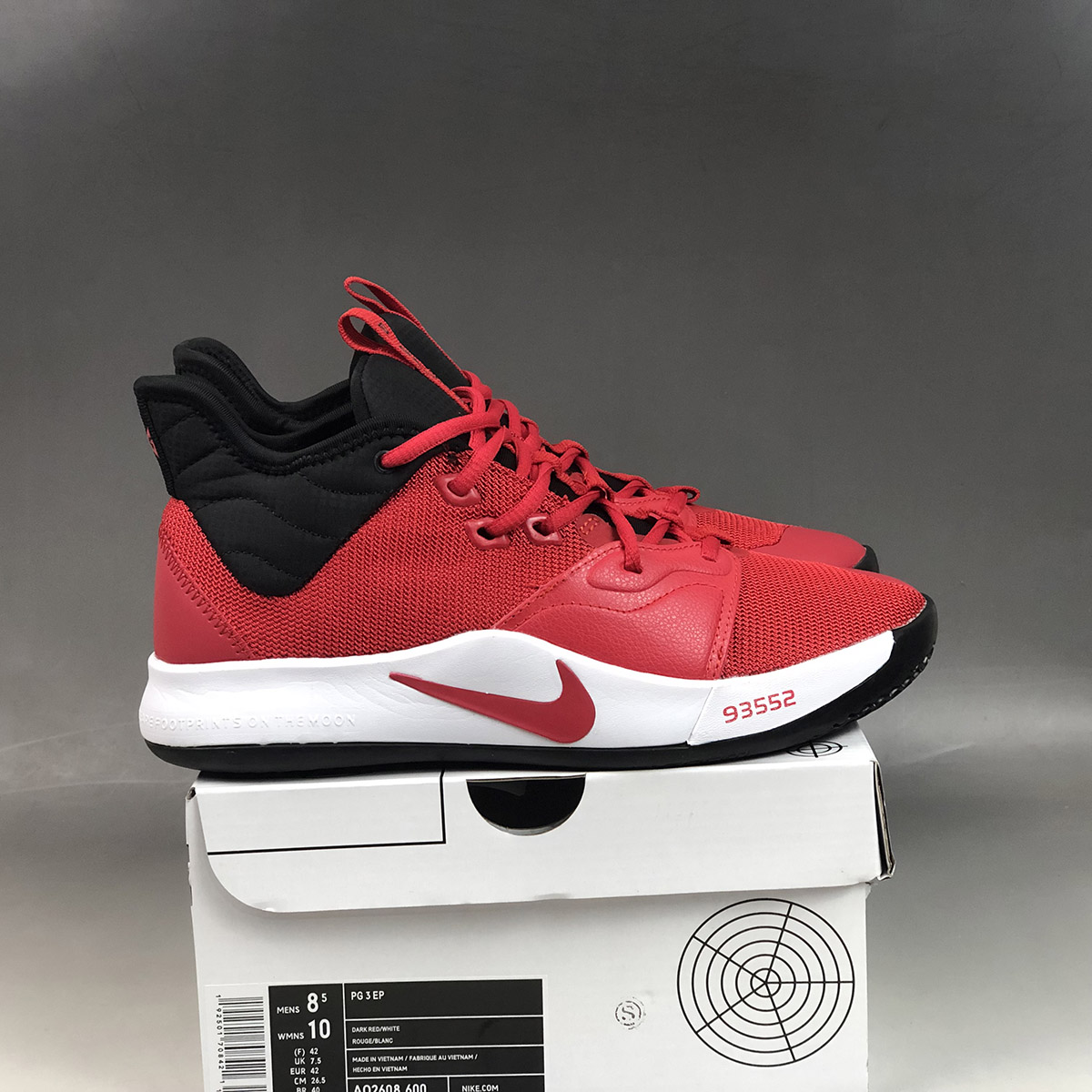 Nike PG 3 University Red White For Sale 