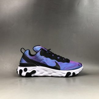 nike react element 55 purple and blue