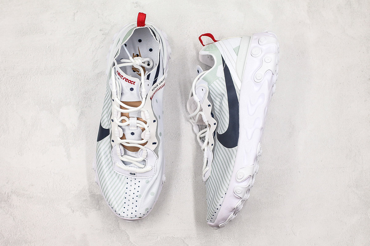 nike react element 55 white sale