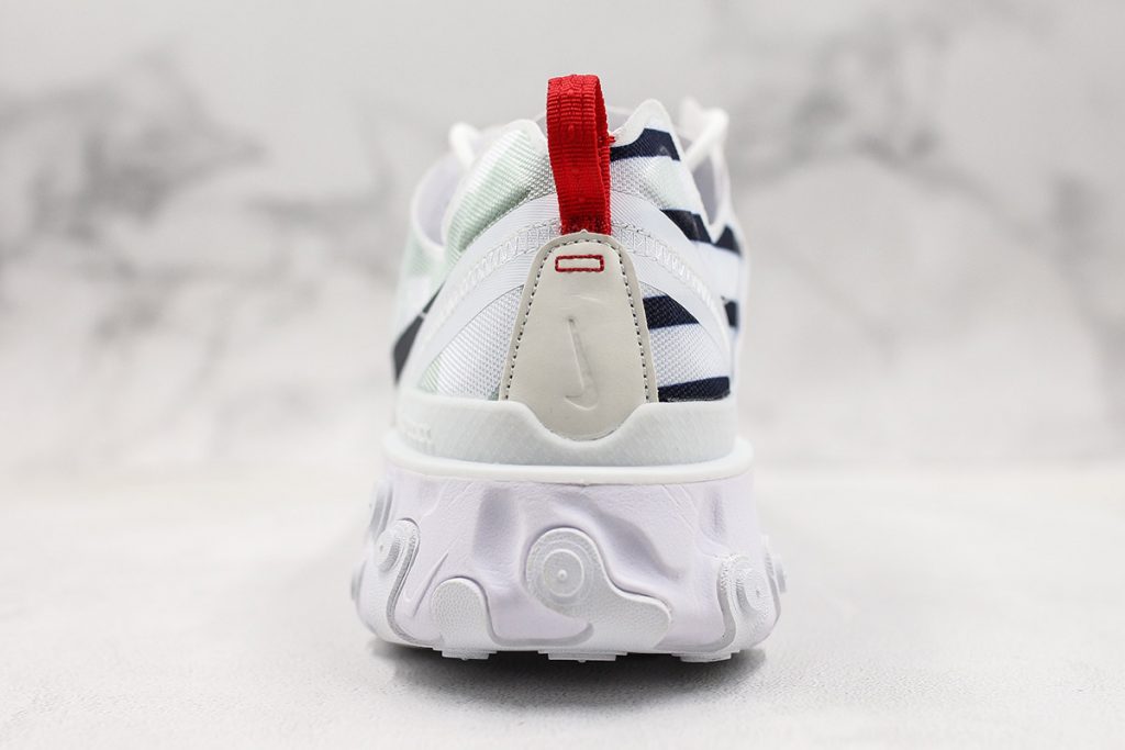 mens nike react element 55 white