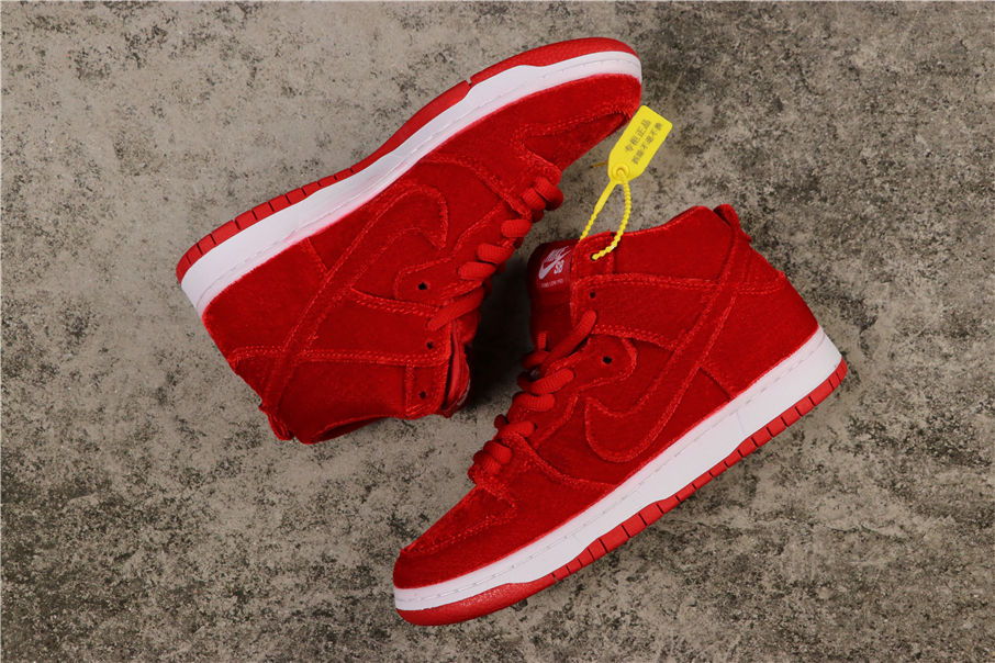 Nike SB Dunk High “Red Velvet” For Sale 