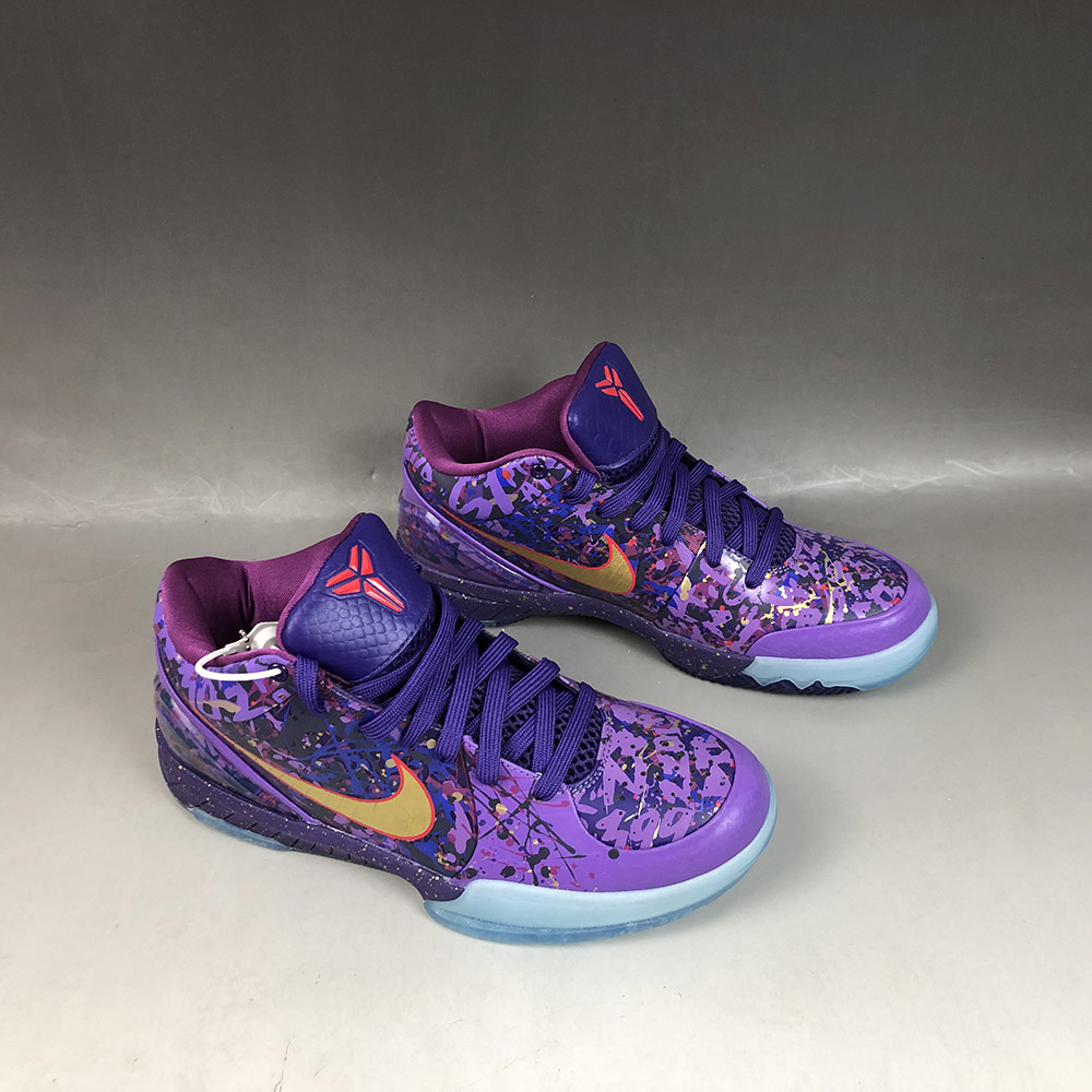 purple and gold kobe shoes