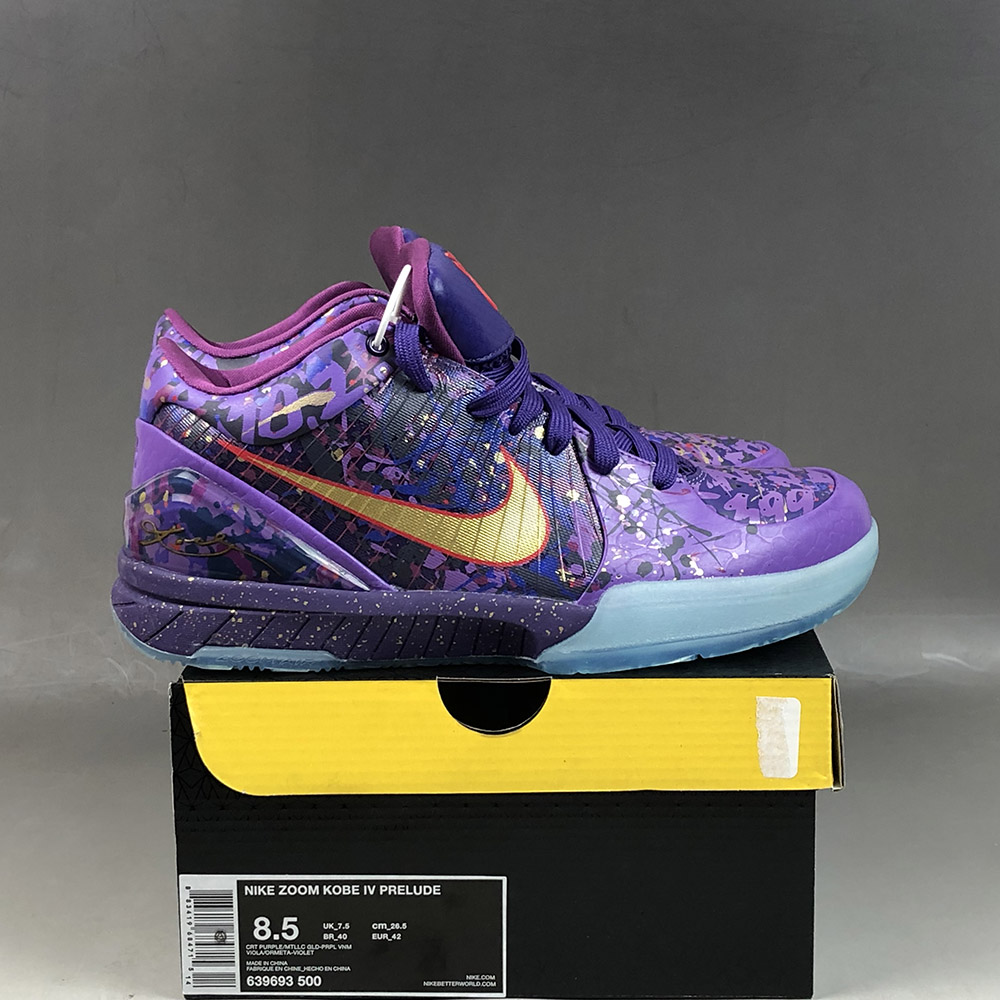 kobe shoes purple and gold