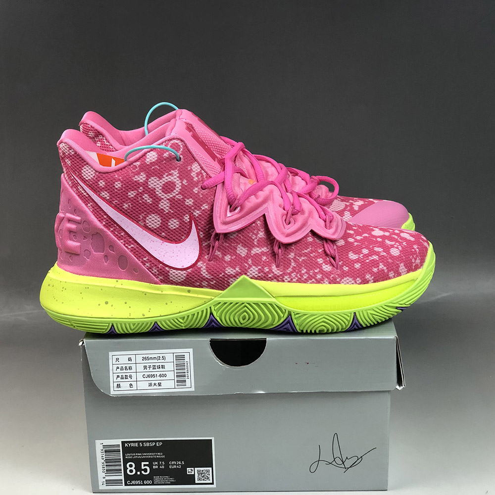 kyrie 5 spongebob pink