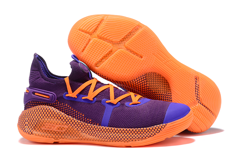 purple and orange sneakers