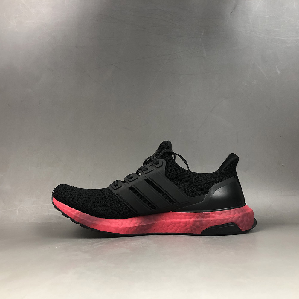 ultra boost black and red