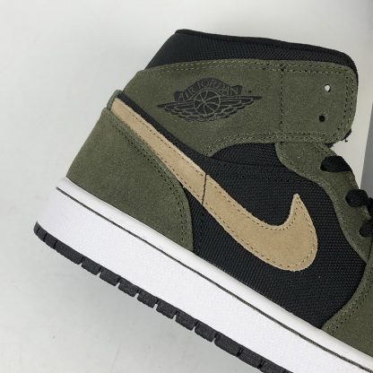 olive green jordans 1