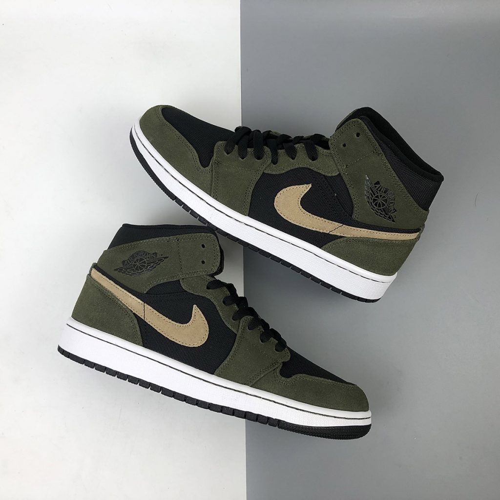 jordan 1 olive green low