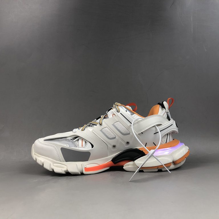 balenciaga track trainer white orange