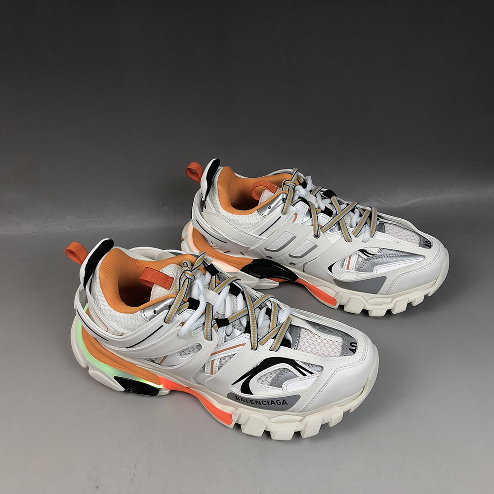 balenciaga white orange track