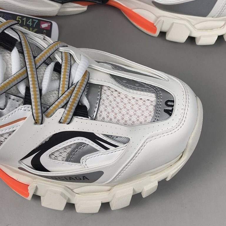 balenciaga track trainer white orange