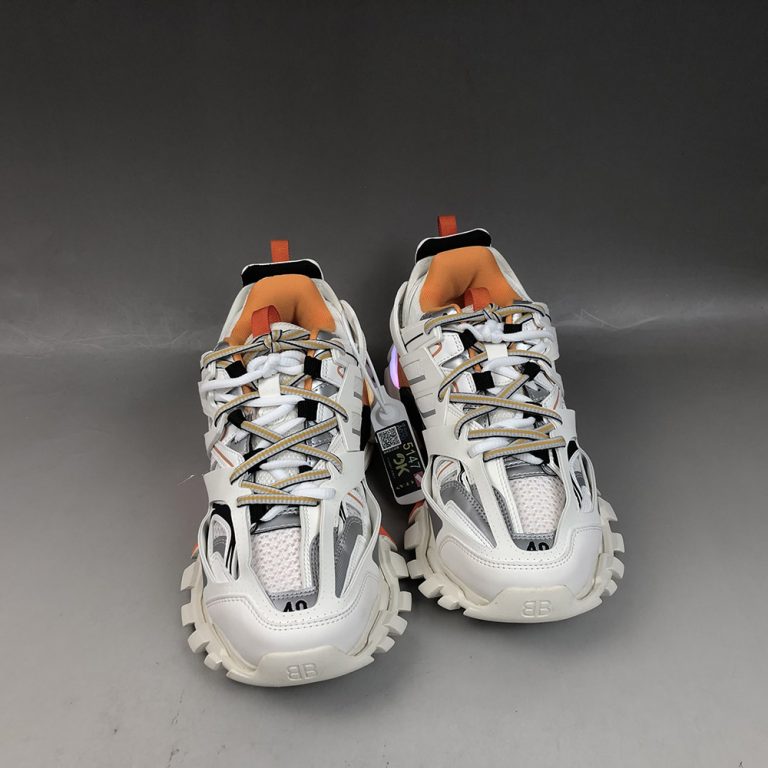 balenciaga track trainer white orange