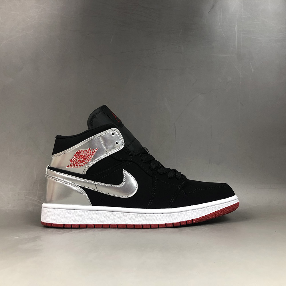 jordan 1 grey red black