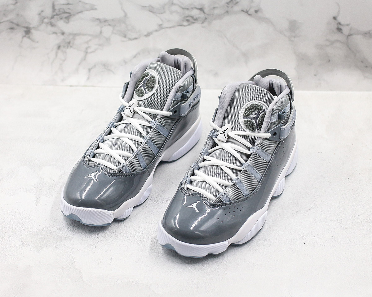 grey and white jordan 6
