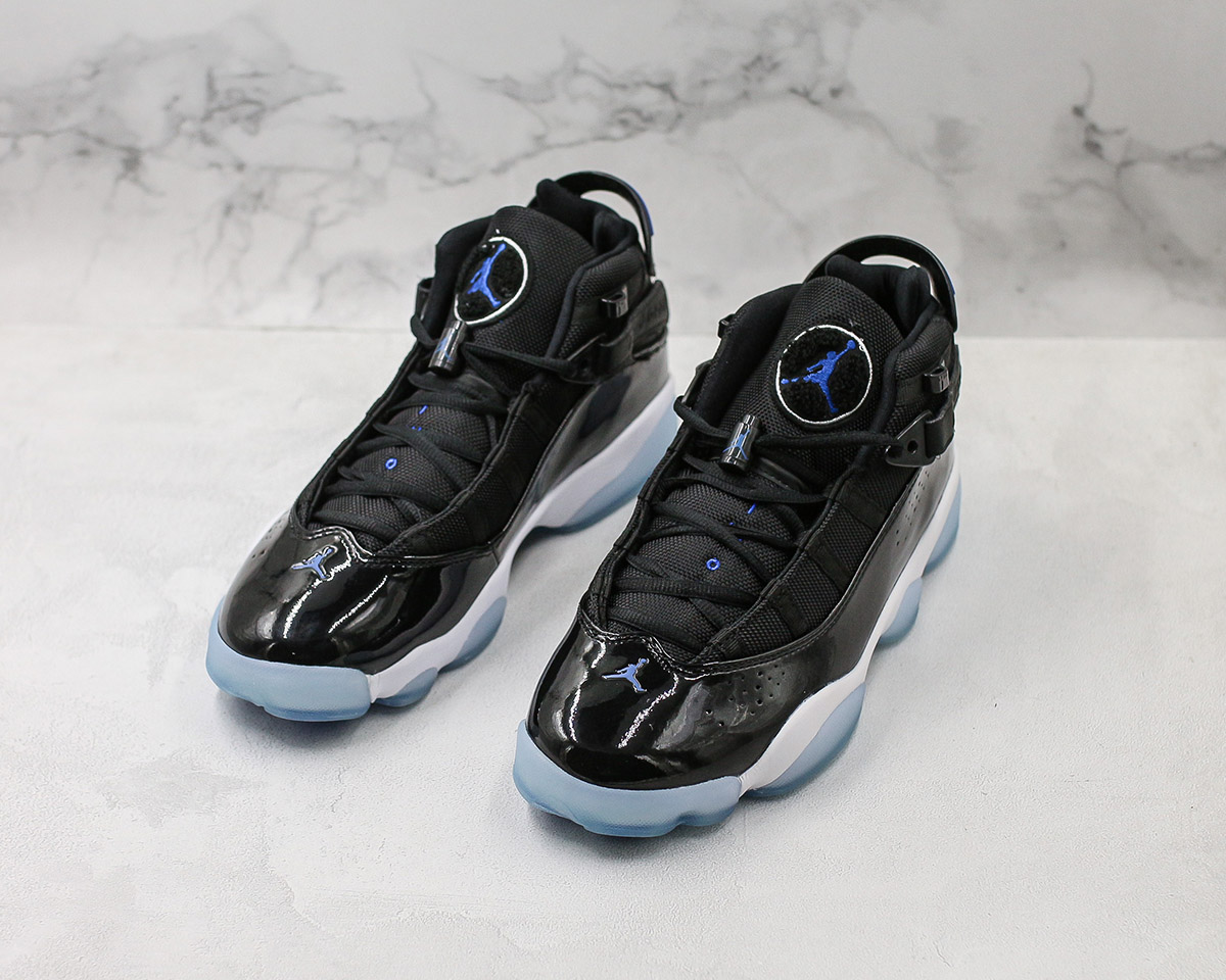 black 6 ring jordans