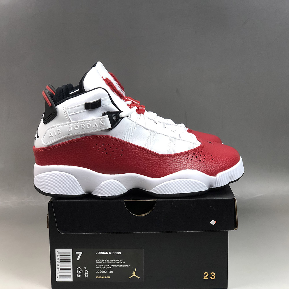 Jordan 6 Rings “White University Red 