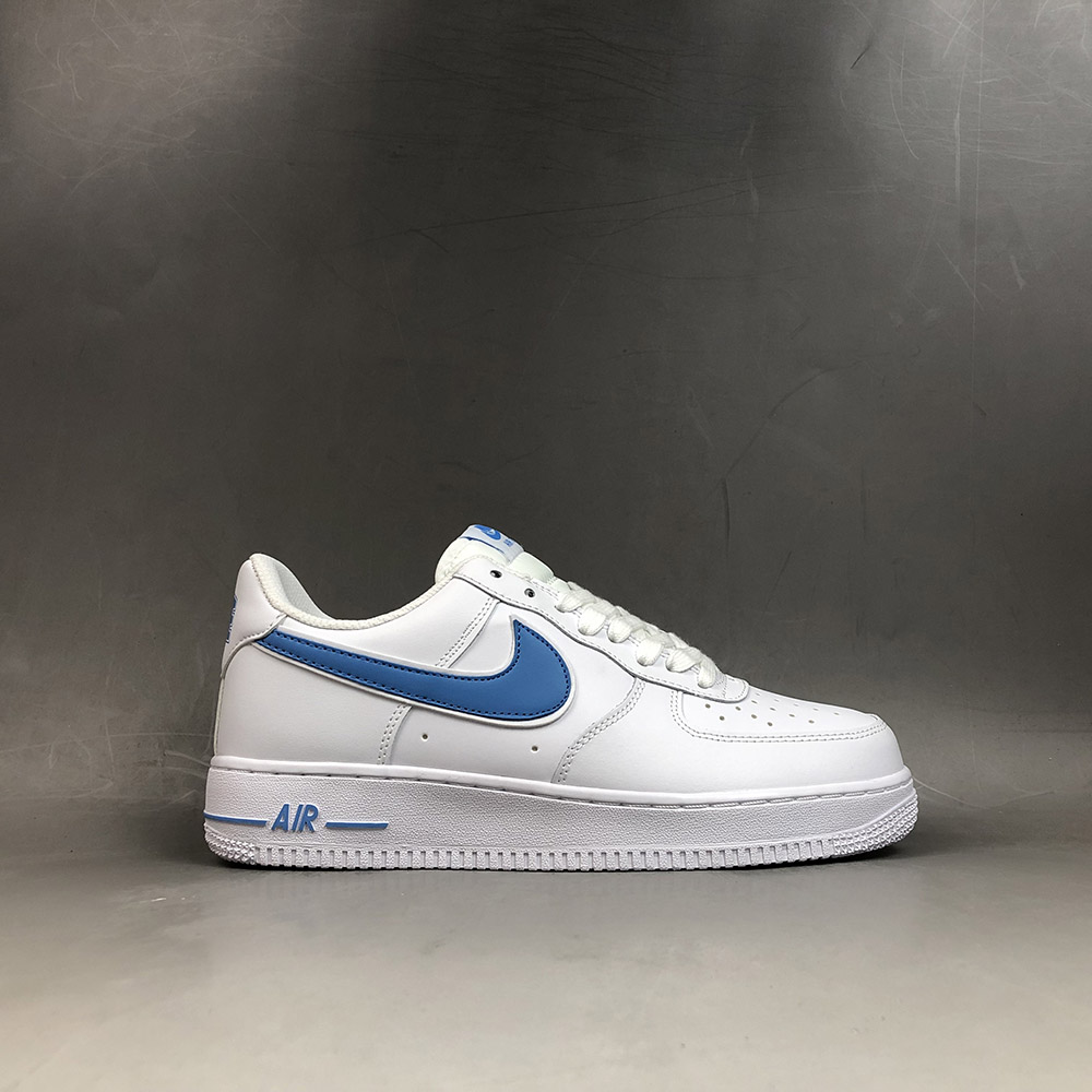 nike air force white blue