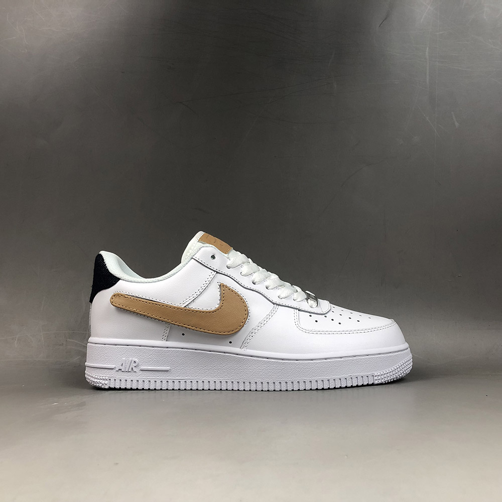 air force 1 white and brown