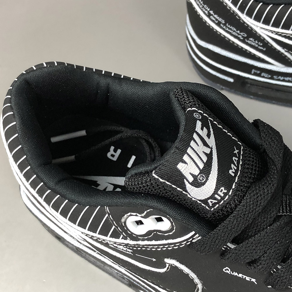 nike air max 1 sketch to shelf black