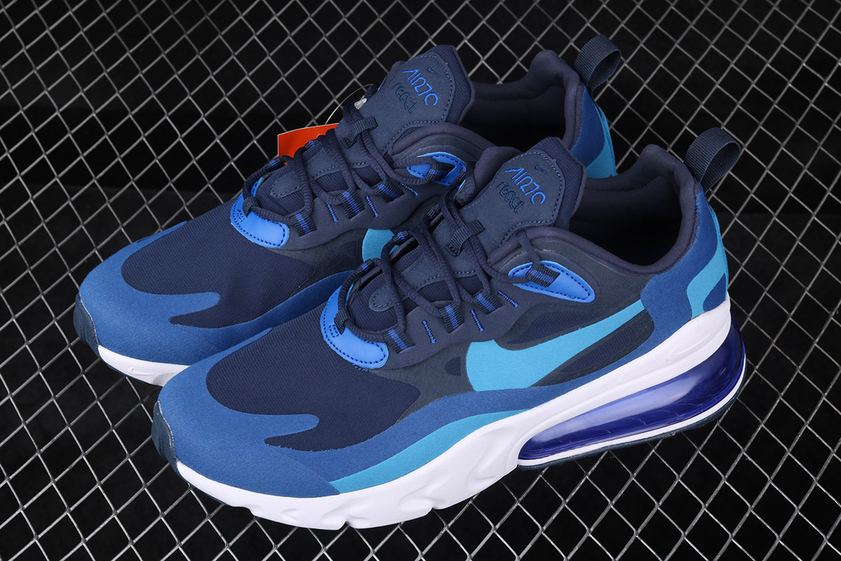 Nike Air Max 270 React Blue Void/Photo Blue-Game Royal For Sale – The Sole  Line