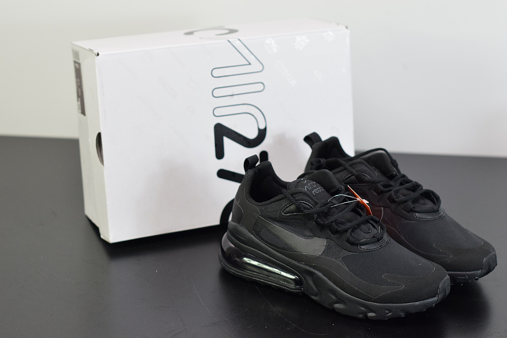 mens nike air max 270 react triple black