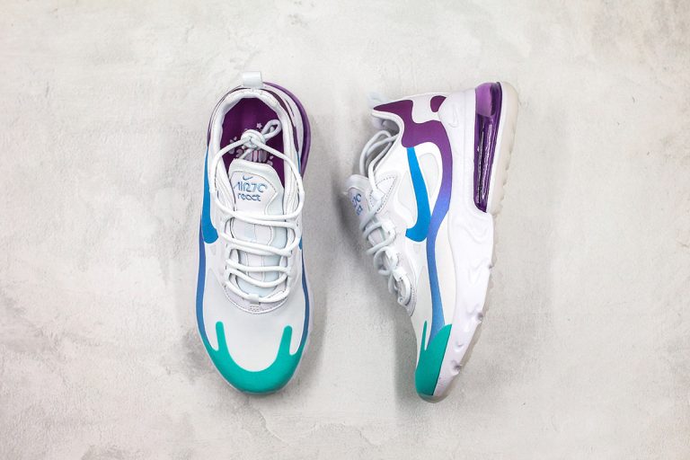 nike 270 react blue and purple