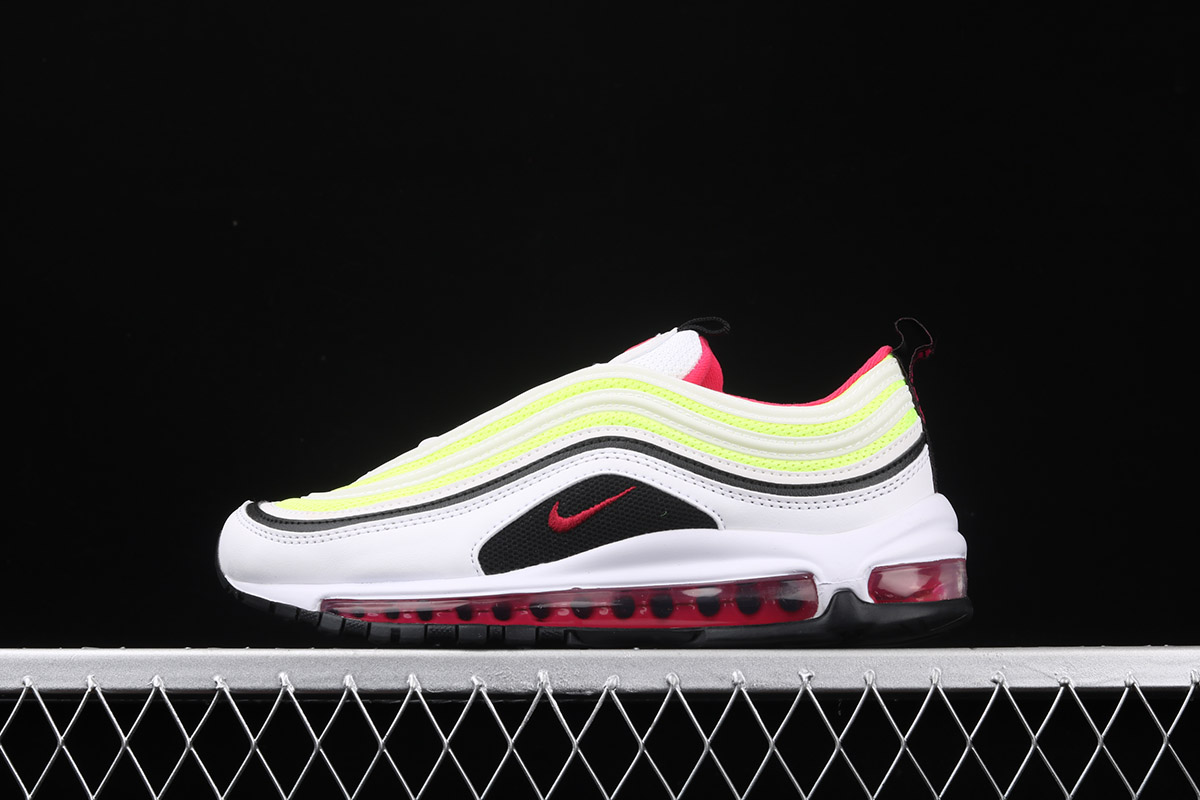 air max 97 white black volt rush pink