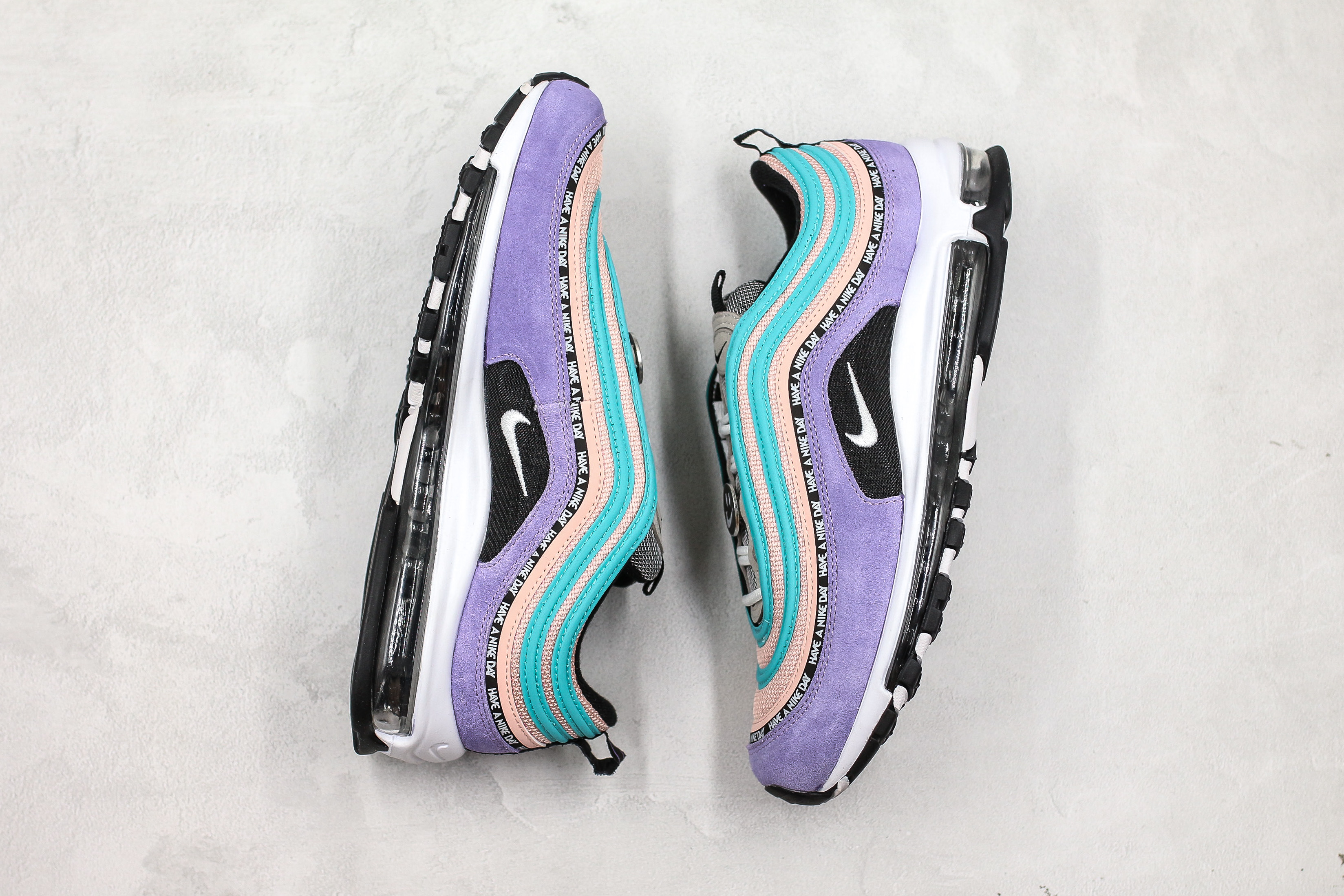 nike air max 97 black white purple