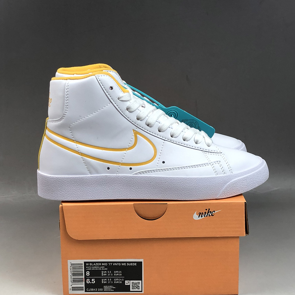 clear and gold nike shoes