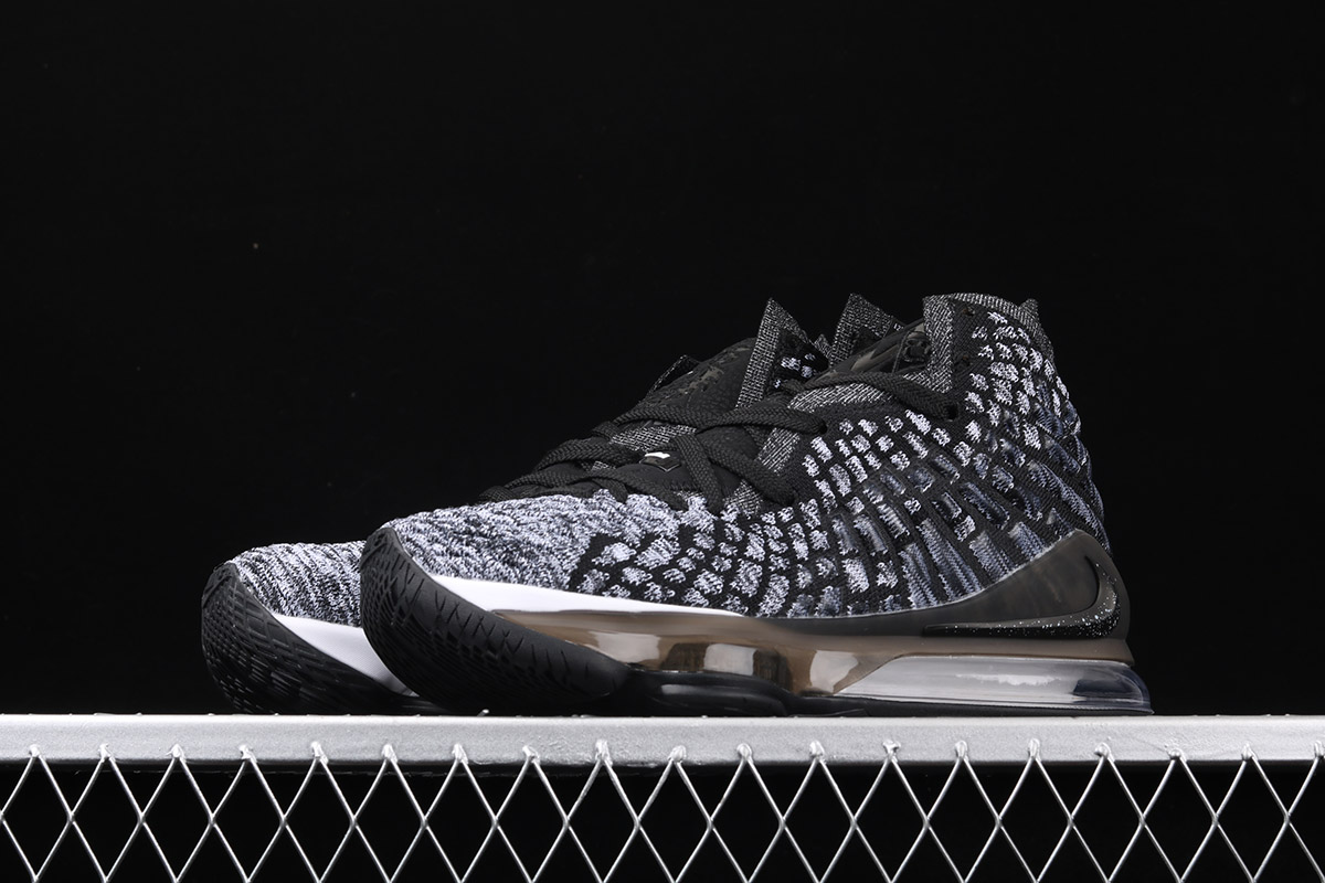 lebron 17 black white