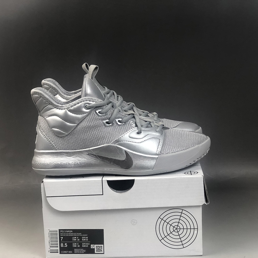 nike pg 3 nasa silver