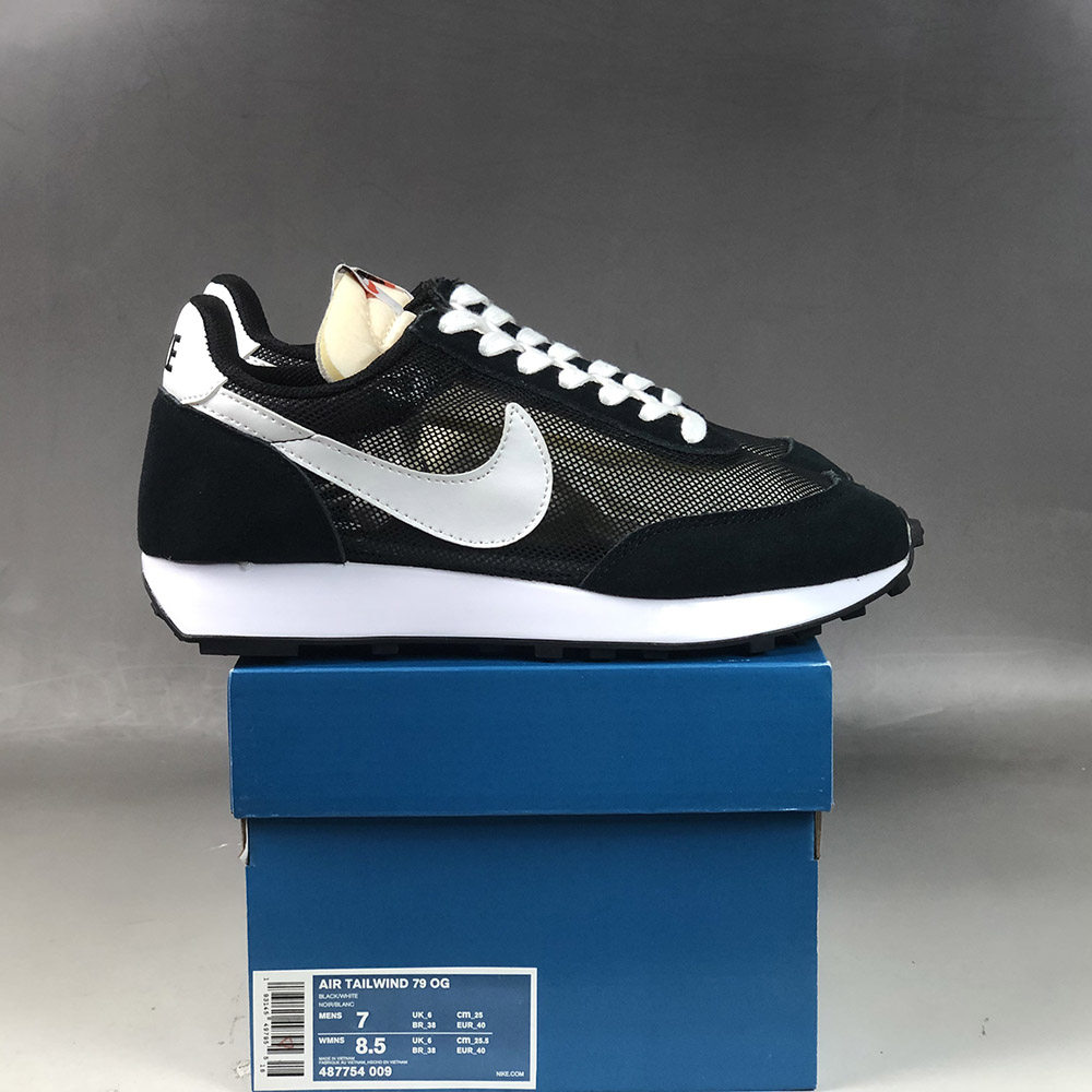 nike tailwind black and white