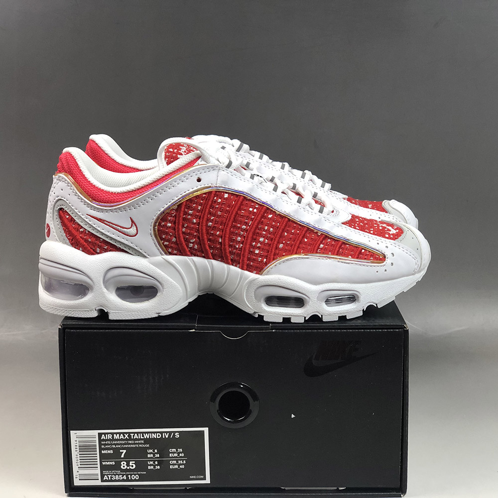 supreme x nike air max tailwind 4 red white