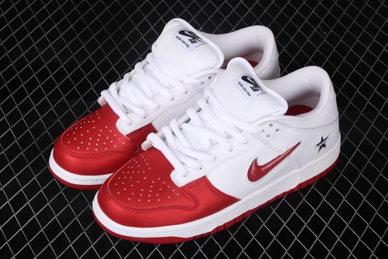 Supreme x Nike SB Dunk Low Varsity Red/White-Black For Sale – The Sole Line