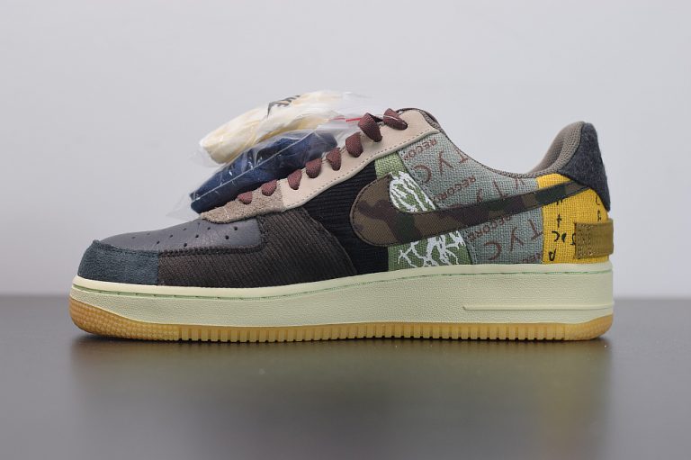 Travis Scott x Nike Air Force 1 Low Multi-Color/Muted Bronze-Fossil â The Sole Line