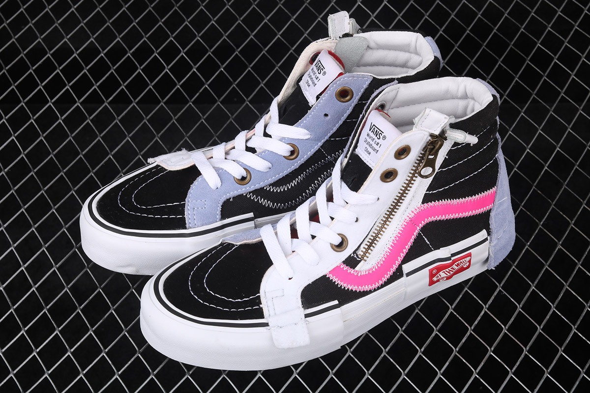 vans sk8 hi black pink