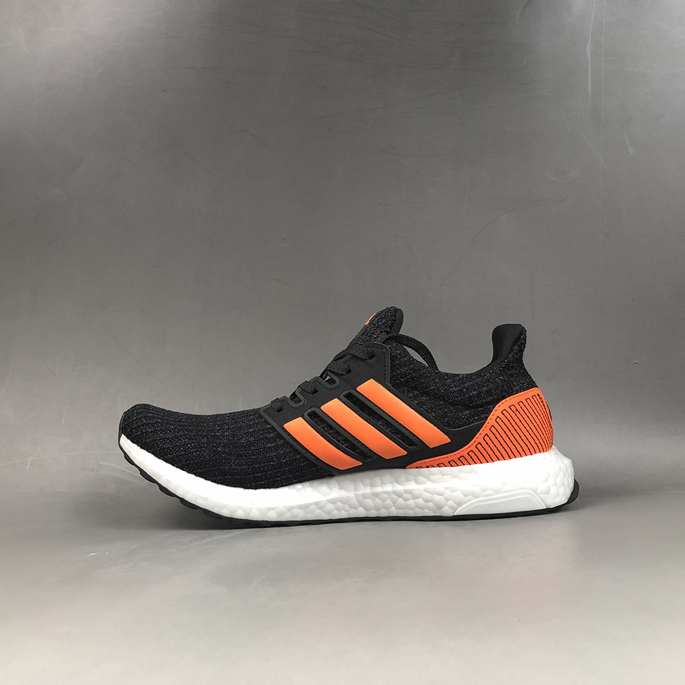 ultra boost orange and black