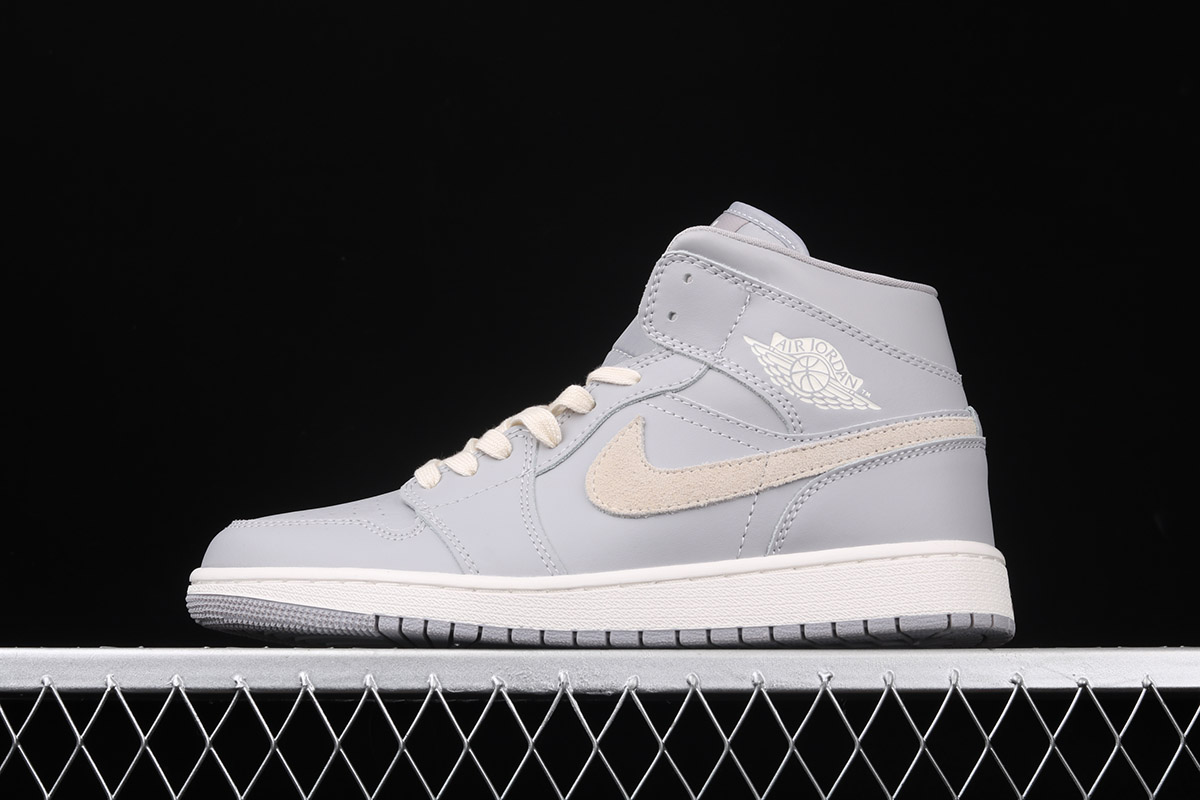 air jordan 1 mid light bone